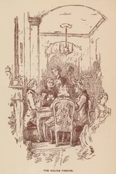 Illustration for The Virginians by Thackeray