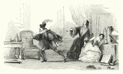 Illustration for the Ballet, Le Diable Boiteux, or The Devil on Two Sticks (engraving)