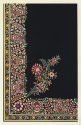 Indian Embroidered Satin Apron