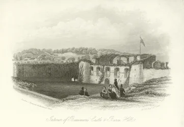 Interior of Beaumaris Castle and Baron Villa