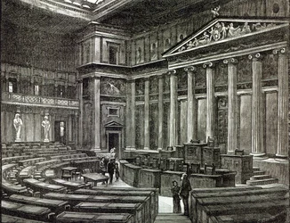 Interior of Houses of Parliament, Vienna, from 