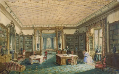 Interior of a Victorian Library