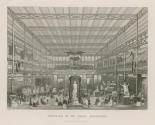 Interior of the Great Exhibition, 1851, American Department (East End)