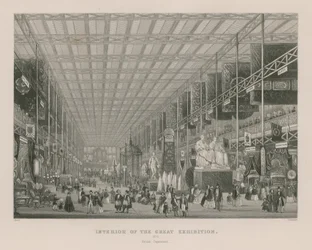 Interior of the Great Exhibition, 1851, British Department