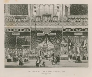 Interior of the Great Exhibition, 1851, Egypt, Turkey & Greece