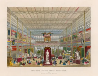 Interior of the Great Exhibition, American Department (East End)