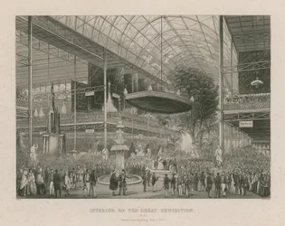 Interior of the Great Exhibition, Grand State Opening, 1 May 1851