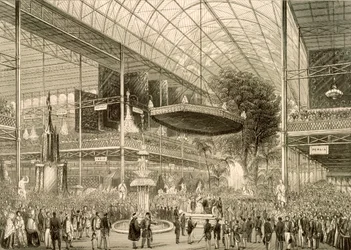 Interior of the Great Exhibition, Grand State Opening May 1, 1851