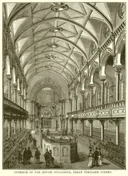 Interior of the Jewish Synagogue, Great Portland Street