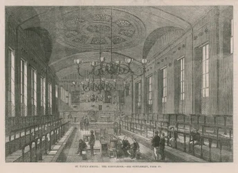 Interior of the schoolroom in St Paul