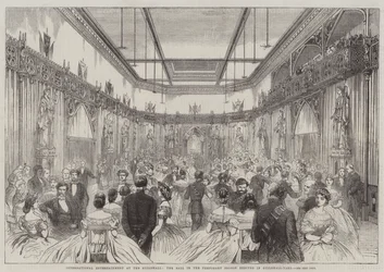 International Entertainment at the Guildhall, the Ball in the Temporary Saloon erected in Guildhall-Yard
