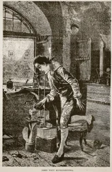 James Watt experimenting