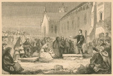 John Livingston preaching at the Kirk of Shotts