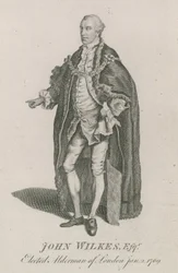 John Wilkes, elected Alderman of London, 2 January 1769