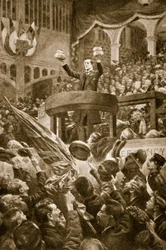 Joseph Chamberlain at Bingley Hall, Birmingham on 4th November 1903