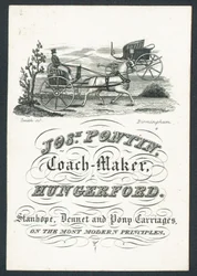 Josiah Pontin, coach maker, trade card