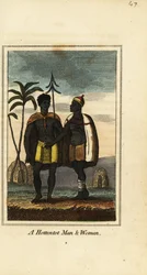 Khoikhoi Man and Woman, South Africa