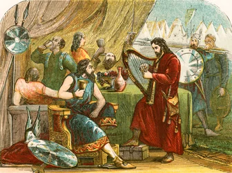King Alfred Disguised as a Minstrel in the Danish Camp