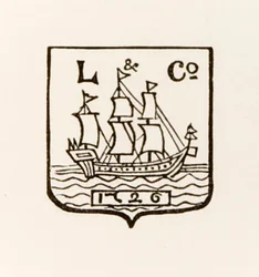 L & Co Ship 1726 logo used by Longmans Green and Company