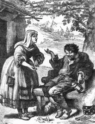 The Taming of the Shrew - Illustration in Works complete by William Shakespeare 1866