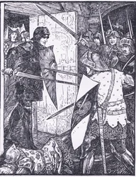 Lancelot comes out of Guenevere