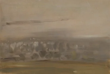 Landscape with Trees on a Slope (Wooded Valley, seen through Mist)