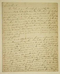 Letter from William Woodfall to the actor John Quick regarding John Henderson