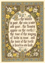 Lo, the winter in past