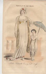 London Fashionable Evening Full Dress