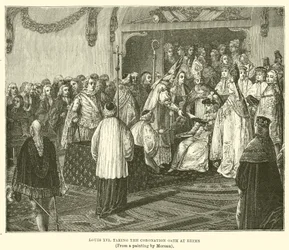Louis XVI Taking the Coronation Oath at Reims