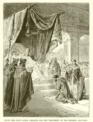 Louis the Pious Doing Penance for the Treatment of His Nephew, Bernard