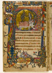 Death Striking, Historiated Initial 