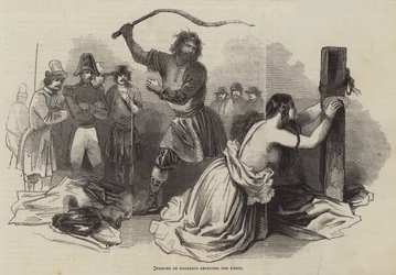 Madame de Kalerdgi receiving the Knout