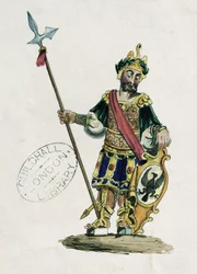 Magog, illustration of the Guildhall statues of the legendary giants