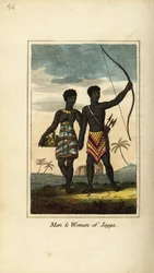 Man and Woman of Jagga, from the Kingdoms of Monoemugi and Caffraria, Africa