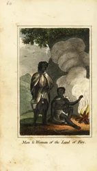 Man and Woman of the Land of Fire or Tierra del Fuego