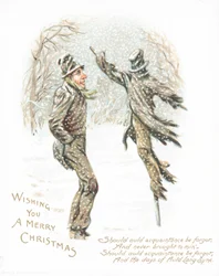 Man looking at Scarecrow