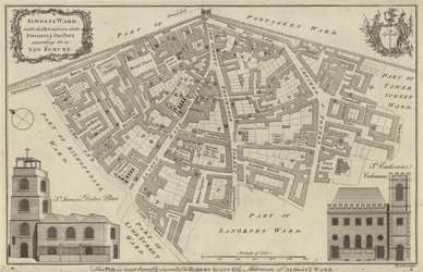 Map of Aldgate Ward, London