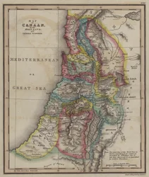 Map of Canaan of the Holy Land for General Purposes