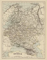 Map of European Russia