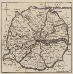Map of the London Postal Districts