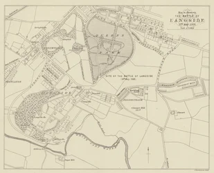 Map to illustrate The Battle of Langside