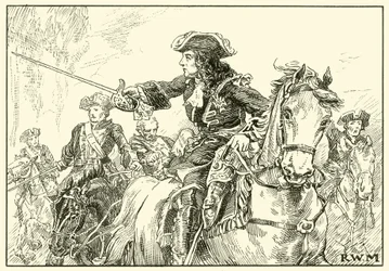 Marlborough Leading His Troops