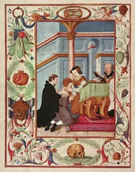 Mary Tudor Touches a Scrofulous Boy
