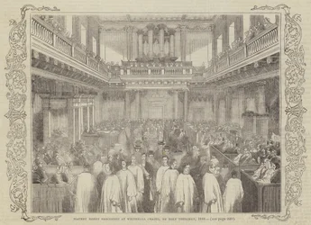 Maundy Money Procession at Whitehall Chapel, on Holy Thursday, 1844