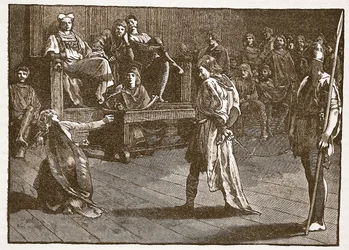 Meeting of the Shire-Moot, c.835, illustration from Cassell