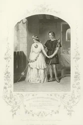 Miss Jenny Marston and Mr F Robinson as Florizel and Perdita, The Winter