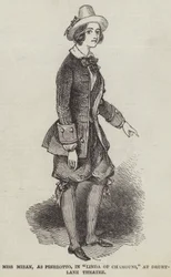 Miss Miran, as Pierrotto, in "Linda of Chamouni," at Drury-Lane Theatre
