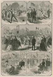 Montage of Illustrations Relating to the University College and Civil Service Athletic Sports