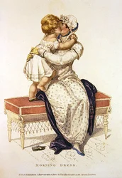 Morning dress, fashion plate from Ackermann